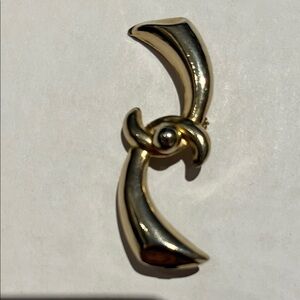 Elegant Gold and Silver Women's Jewelry Brooch Pin